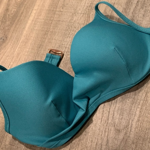 Teal swim suit top 36C - Picture 4 of 8